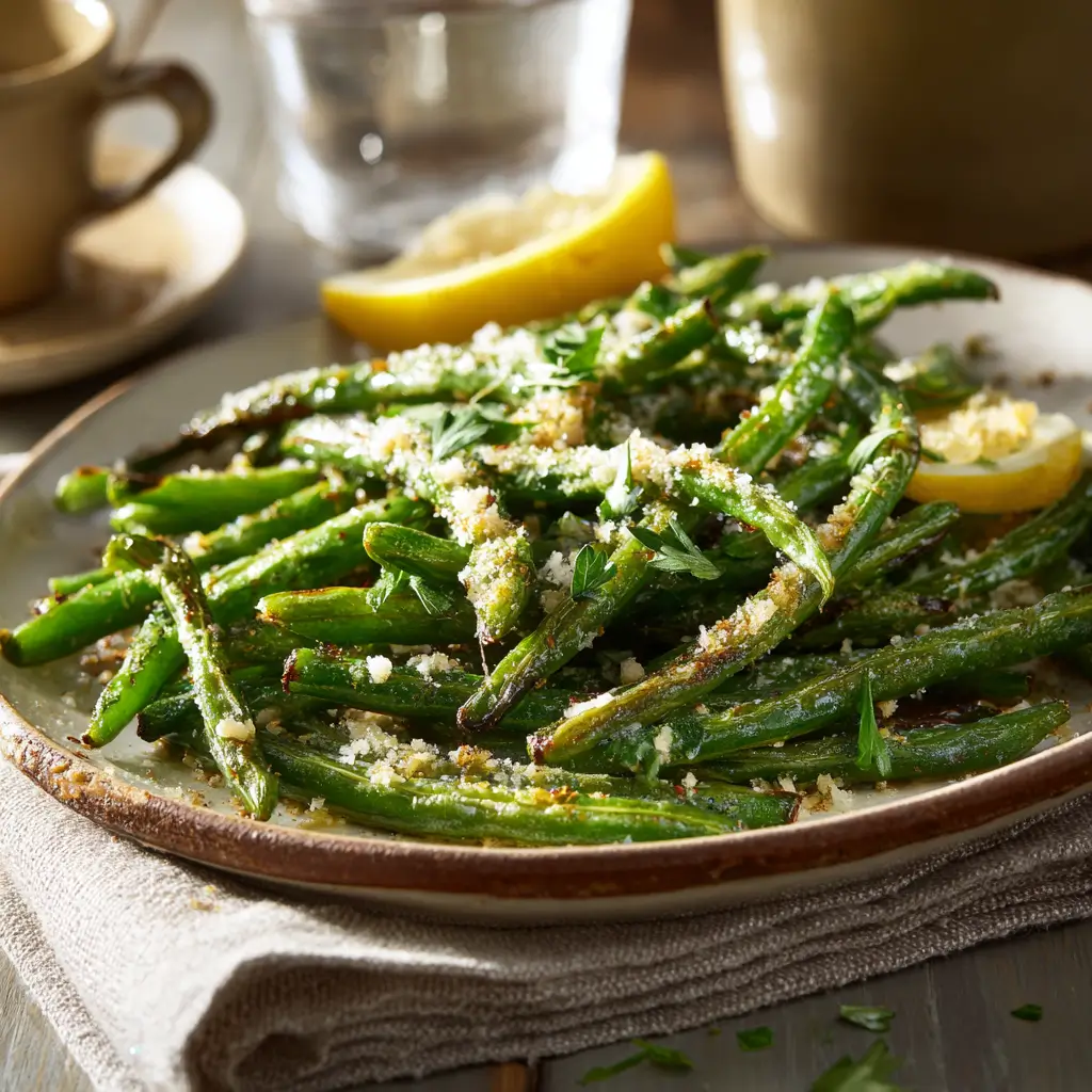 Oven Roasted Green Beans With Garlic And Parmesan (3)