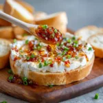Quick Pepper Jelly Cream Cheese Appetizer Dip And Bites (1)