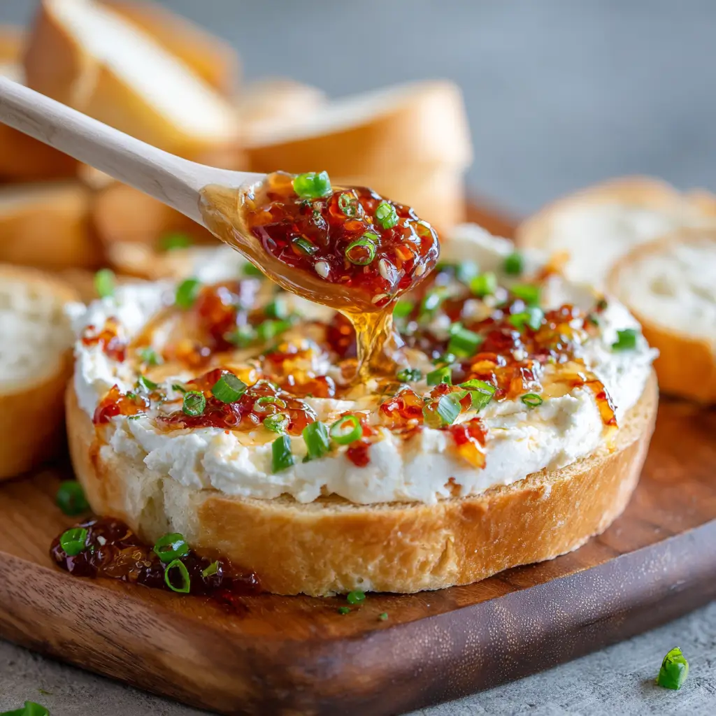 Quick Pepper Jelly Cream Cheese Appetizer Dip And Bites (1)