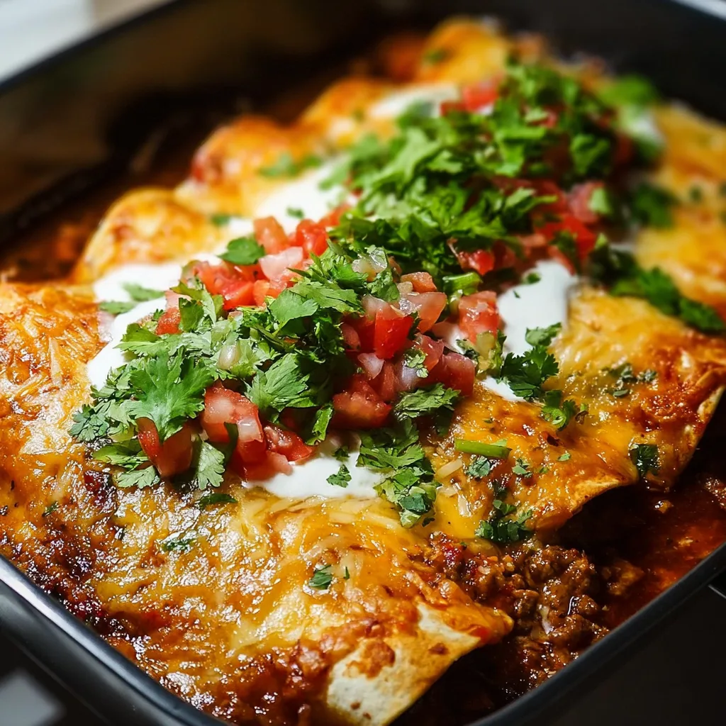 Simple Photo Of Ground Beef Enchiladas (2)