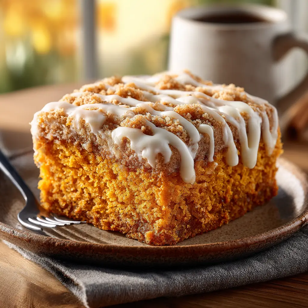 Spiced Pumpkin Coffee Cake With Crumb Topping Recipe (1)
