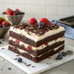 Brownie Refrigerator Cake