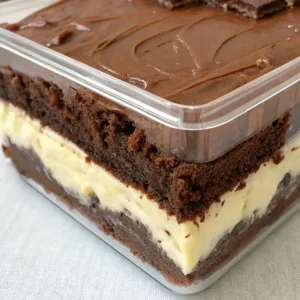 Brownie Refrigerator Cake Brownie Refrigerator Cak (1)