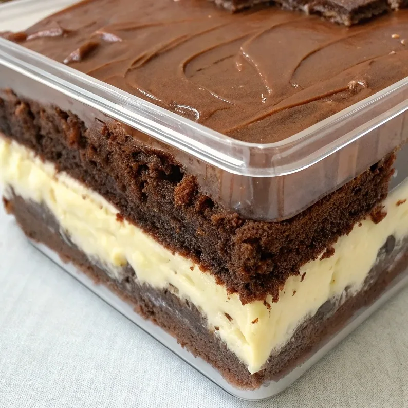 Brownie Refrigerator Cake Brownie Refrigerator Cak (1)