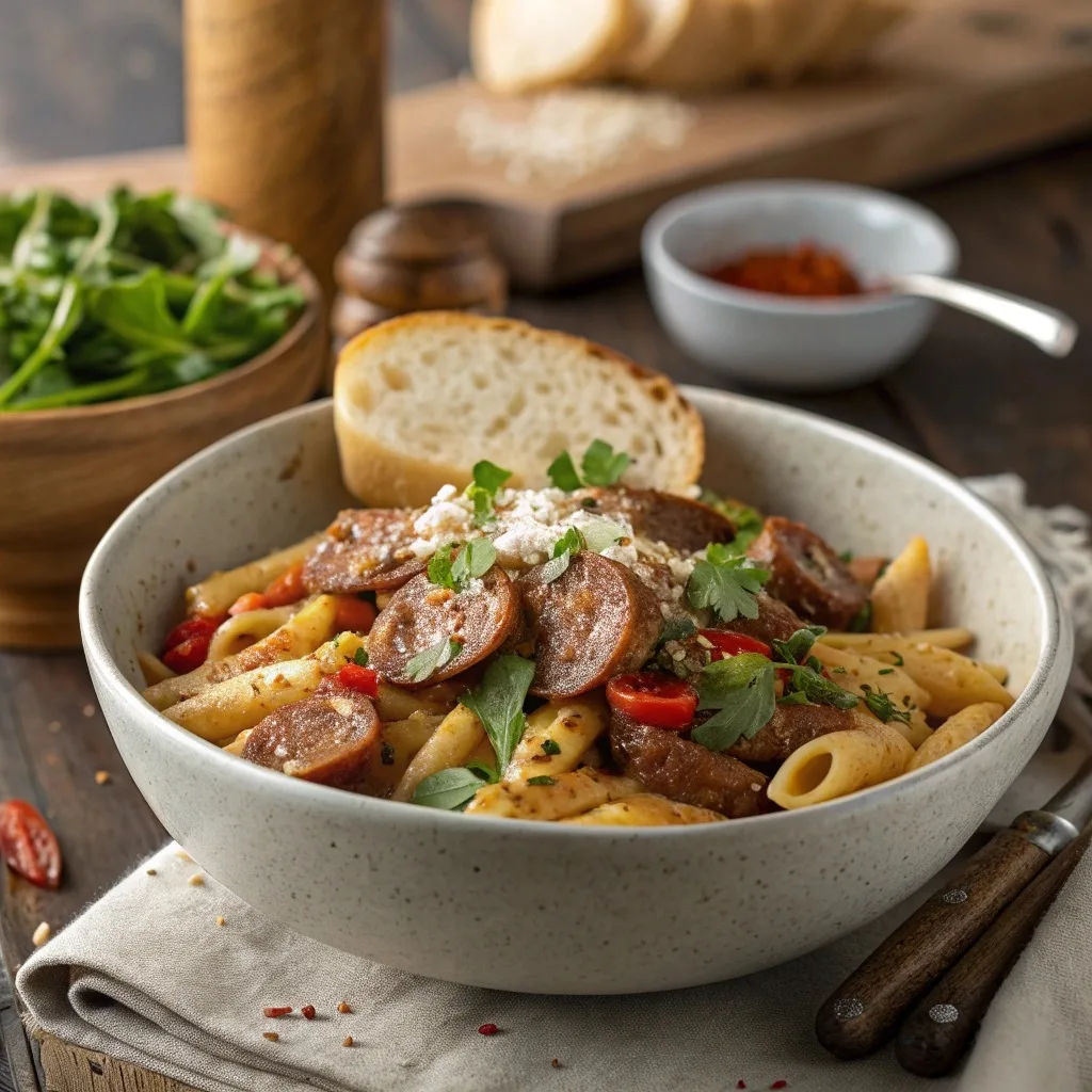 Cajun Sausage Pasta Cajun Sausage Pasta Is A Delig