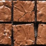 Delicious homemade chocolate brownie with a fudgy texture and rich flavor