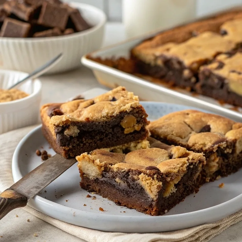 Chocolate Chip Cookie Brownies Imagine Sinking You