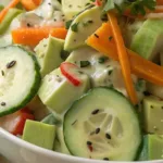 Creamy Asian Cucumber Salad Imagine Biting Into A