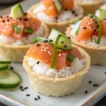 Easy Baked Salmon Sushi Cups