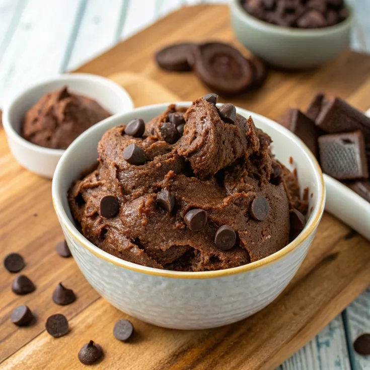 Edible Brownie Batter Easy No Bake Dessert