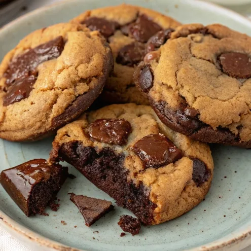  Fudgy Chewy Browkies Brookies Home Made 