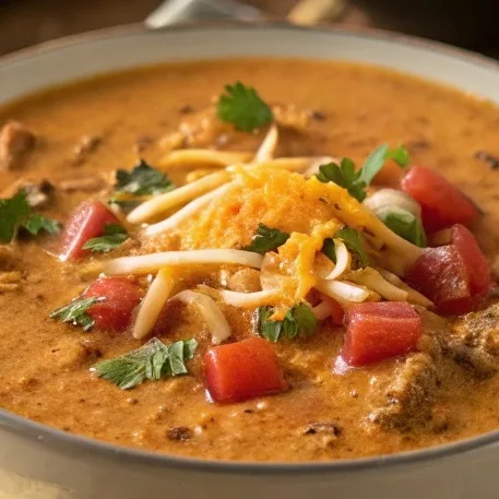 High Protein Creamy Taco Soup