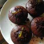 Juicy Chocolate Muffins With Oil Cocoa