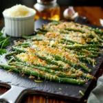 Left Fresh Green Beans Rinsed And Trimmed Beads (2)