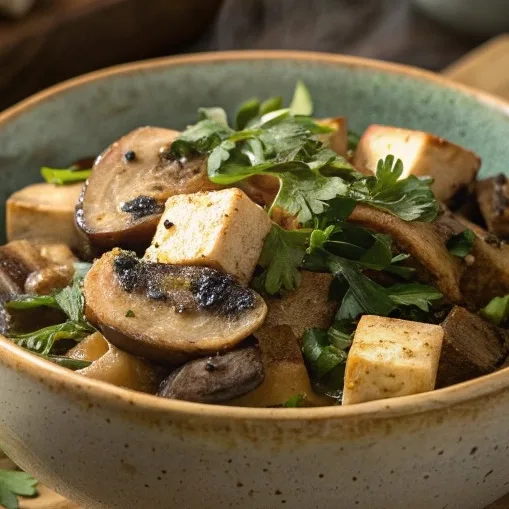Mushroom And Tofu Stir Fry Is A Delightful Dish Th