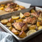 Simple Photo Of Sheet Pan Lemon Balsamic Chicken A