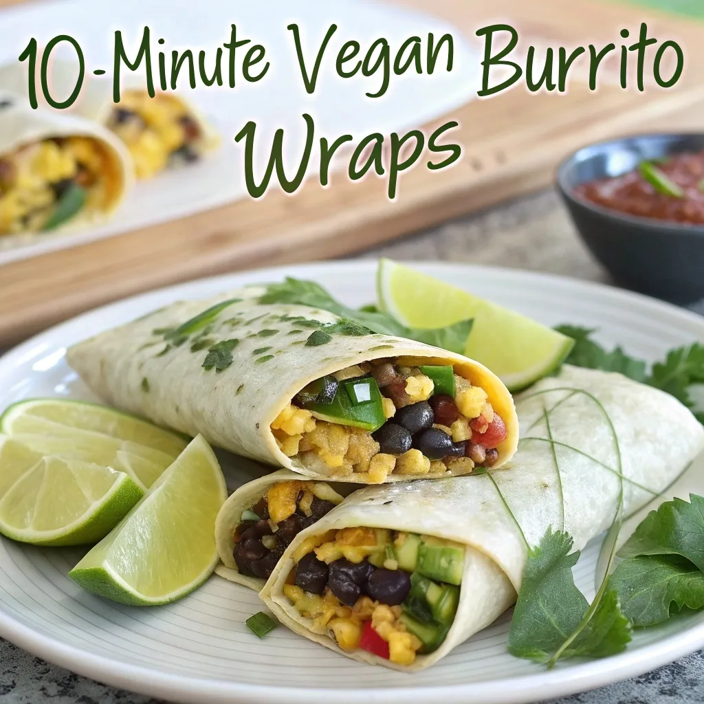 These 10 Minute Vegan Burrito Wraps Are A Delightf