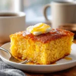 Ultra Zoom Plated Square Of Jiffy Corn Casserole
