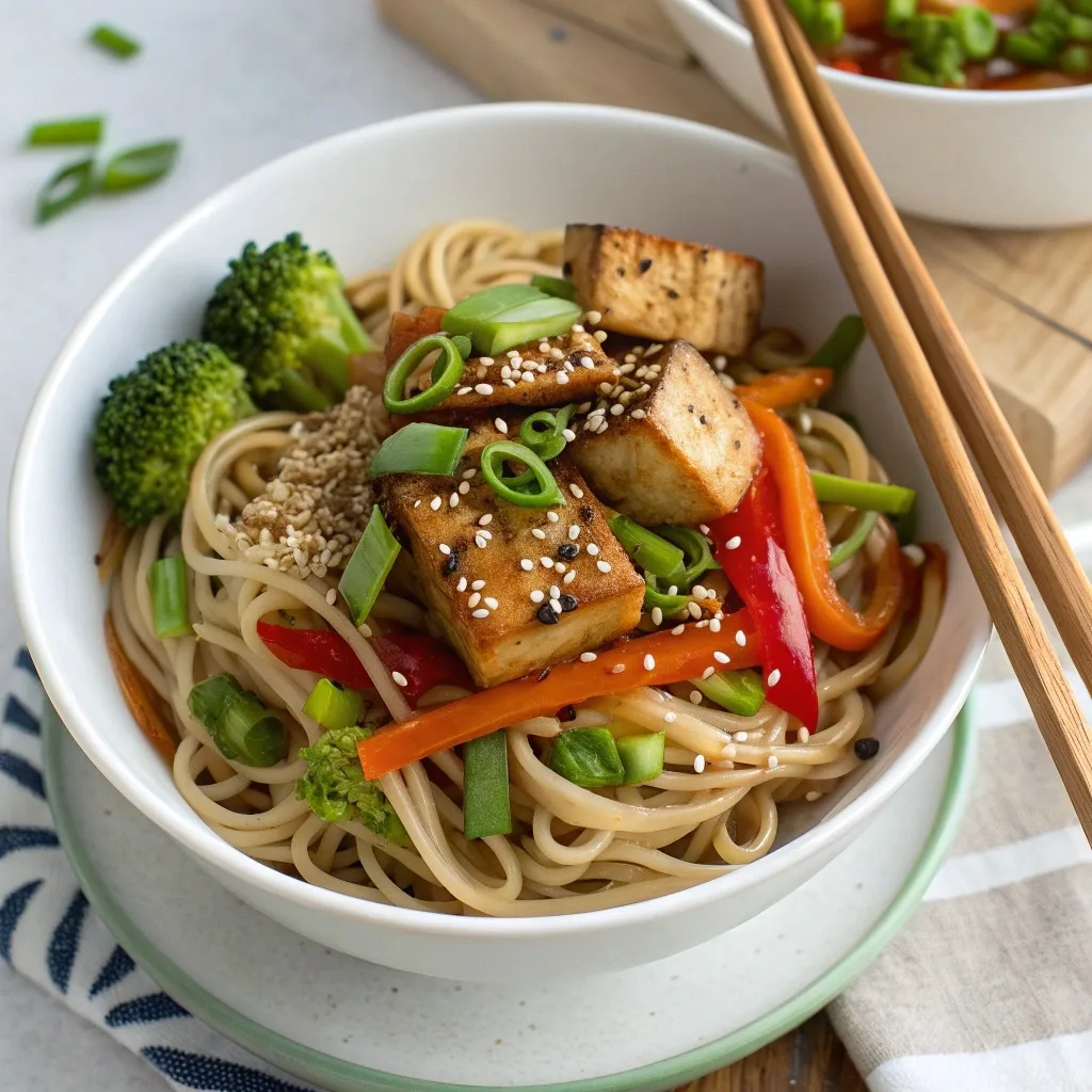 Vegan Teriyaki Noodle Bowl No Smok (1)