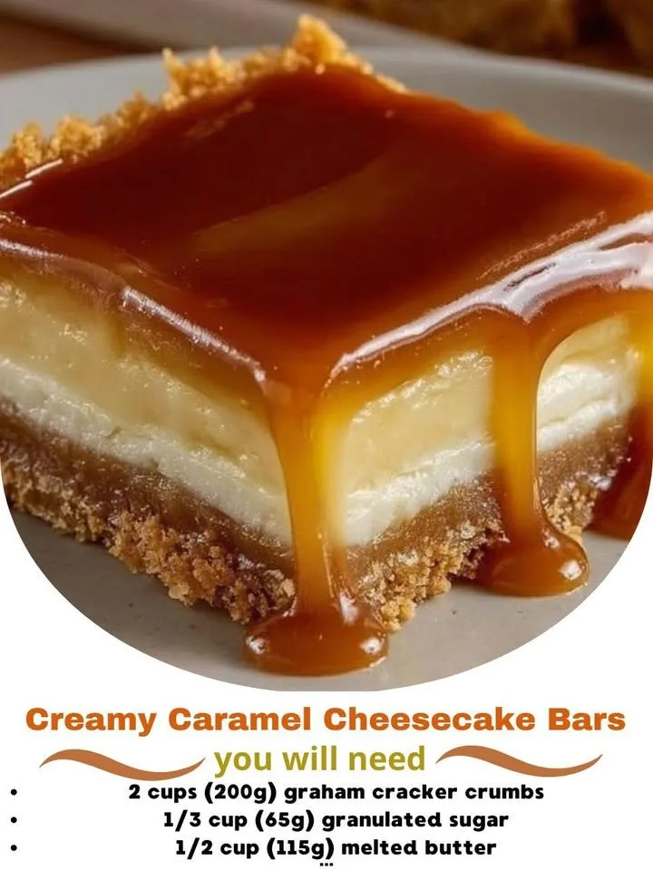 Caramel Cheesecake Bars