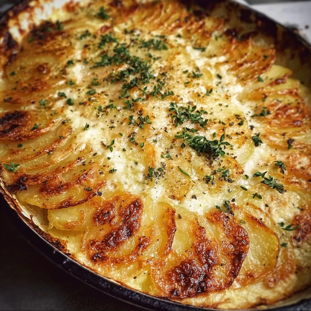 Creamy Garlic Potato Bake