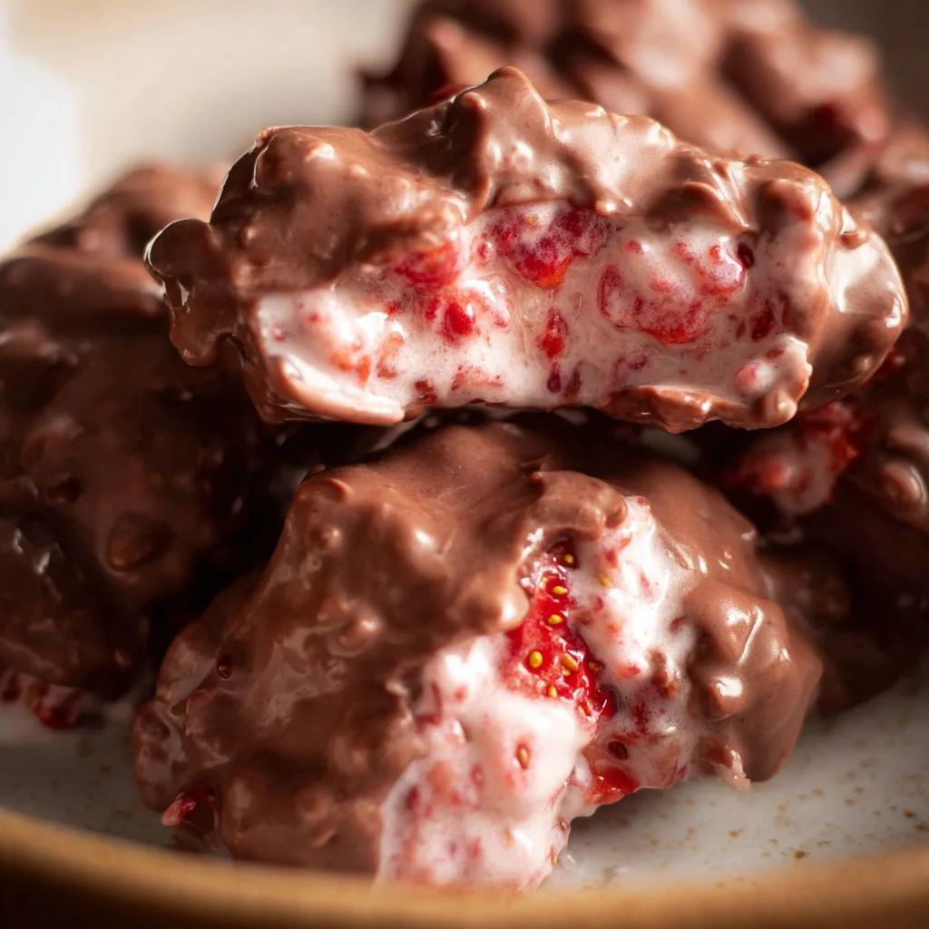 Chocolate Strawberry Yogurt Clusters (Viral Recipe!)