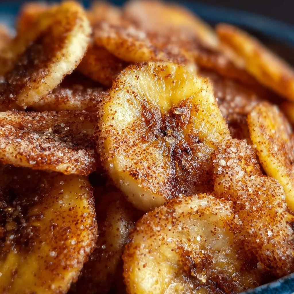 Cinnamon-Sugar Air Fryer Banana Chips
