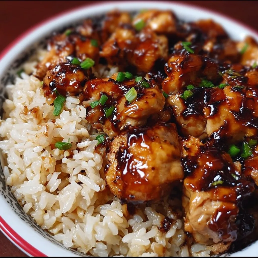 Honey BBQ Chicken Rice
