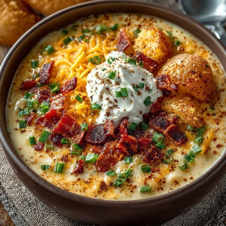 Comforting Loaded Baked Potato Soup (1)
