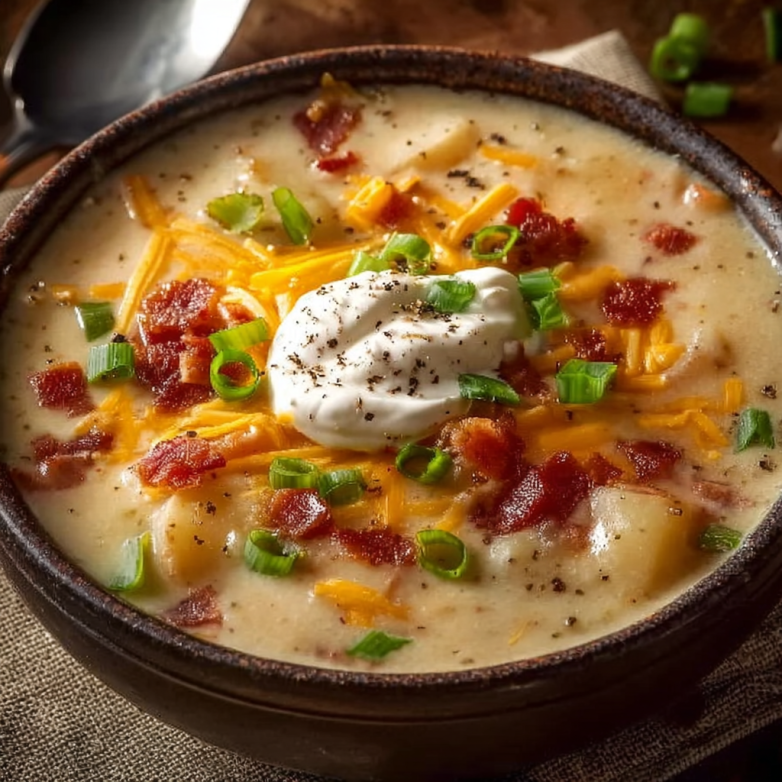 Comforting Loaded Baked Potato Soup (2)