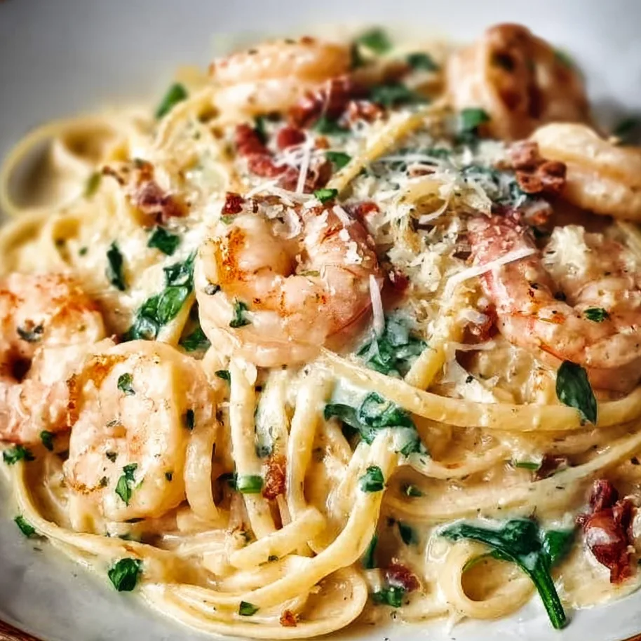 Creamy Tuscan Shrimp Linguine (1)