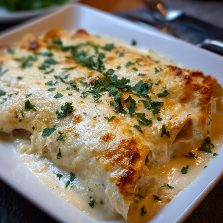 Creamy White Chicken Enchiladas (1)
