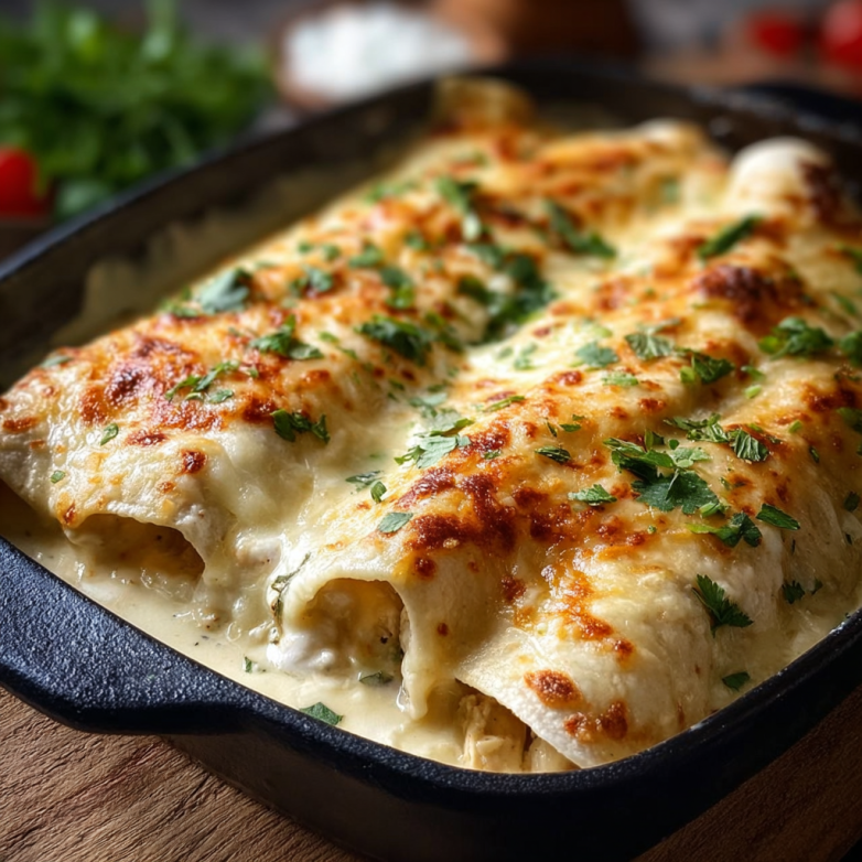 Creamy White Chicken Enchiladas (2)