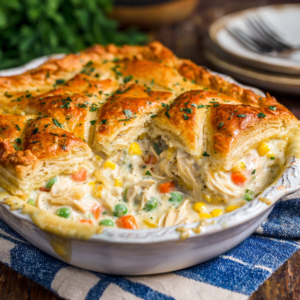 Creamy Chicken Pot Pie Casserole Recipe For Easy Dinner (3)