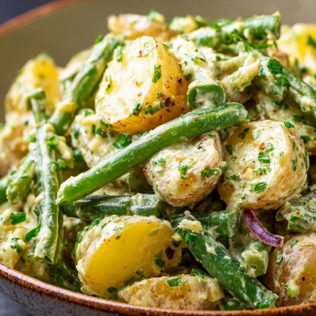 Creamy Green Bean Potato Salad