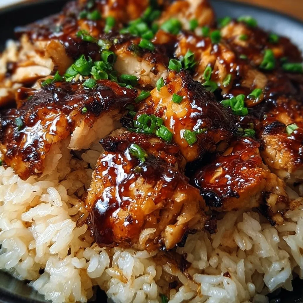 Honey BBQ Chicken Rice