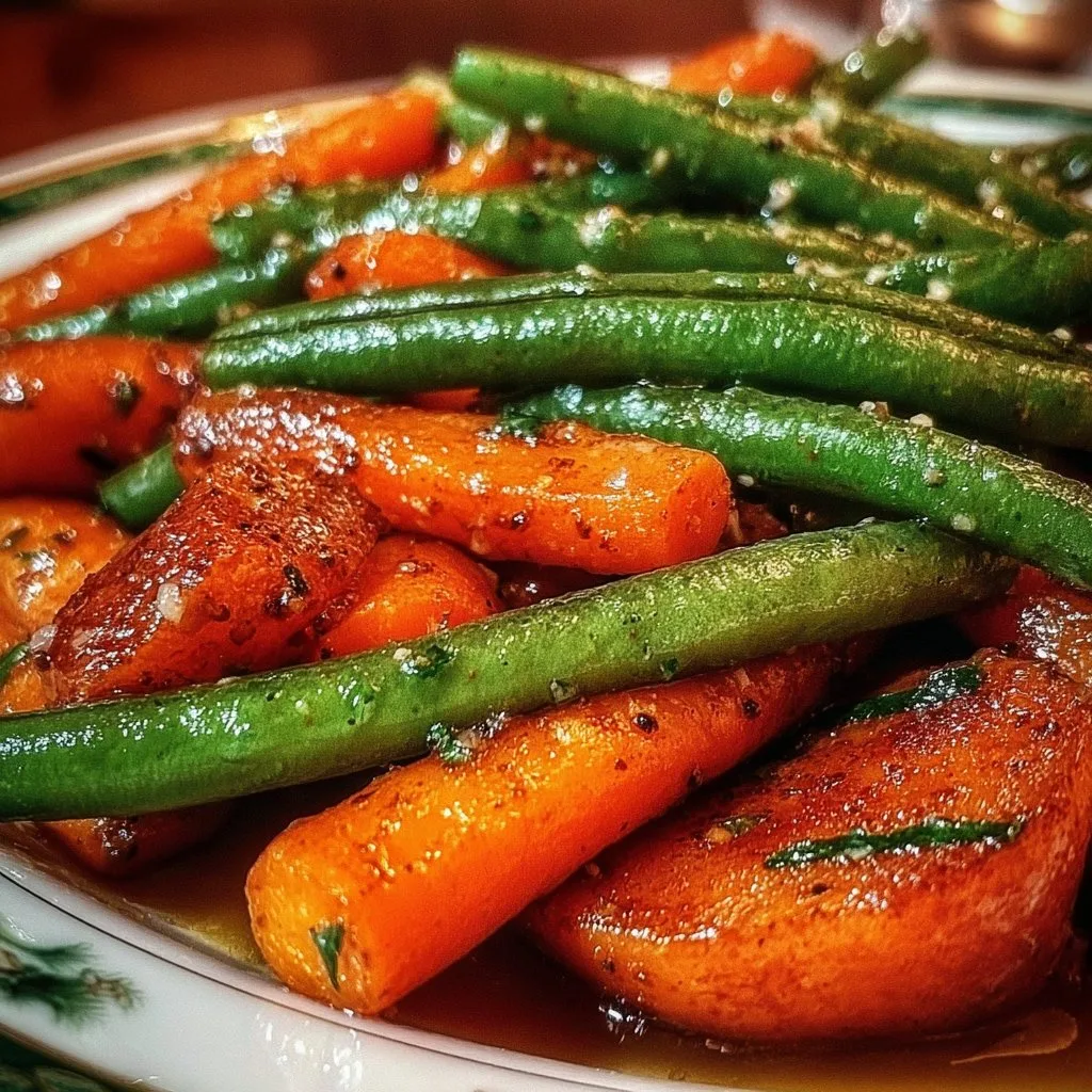 Honey Glazed Carrots & Green Beans