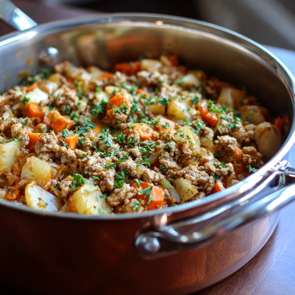 Hearty Ground Turkey One Pot Meal (1)