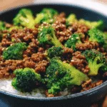 Honey Garlic Ground Beef & Broccoli (1)
