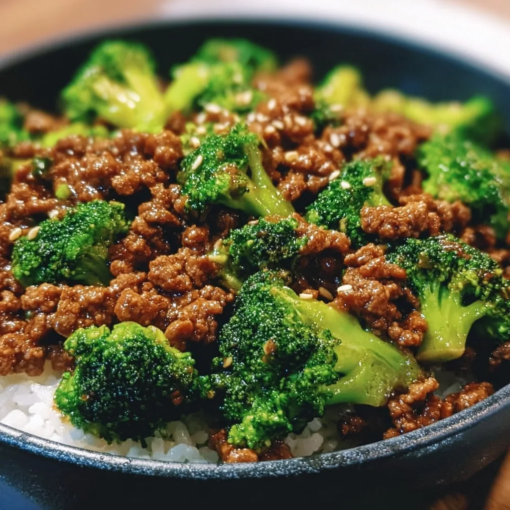 Honey Garlic Ground Beef & Broccoli (1)