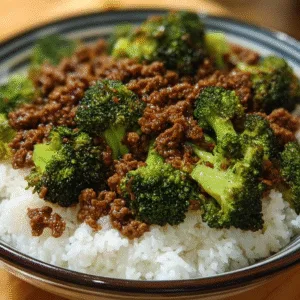 Honey Garlic Ground Beef & Broccoli (2)