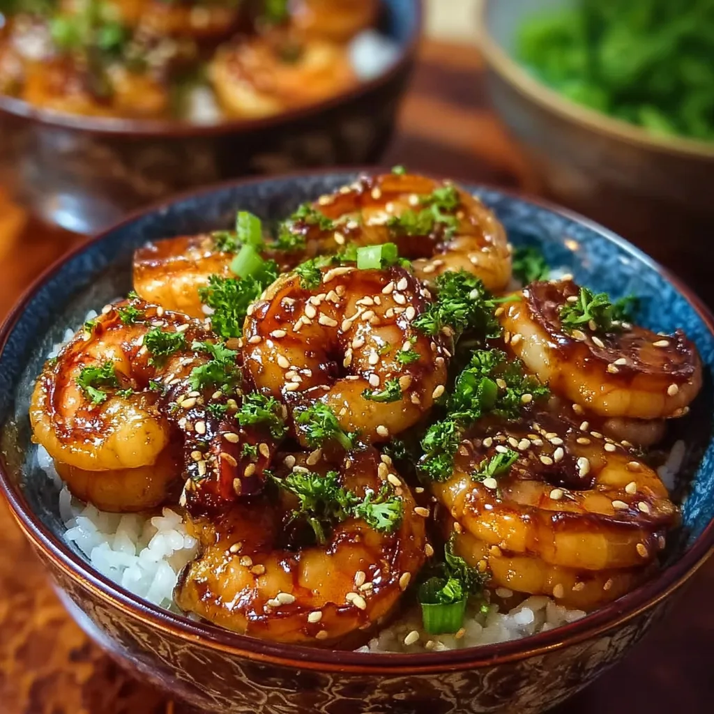 Honey Garlic Shrimp Bowls (1)
