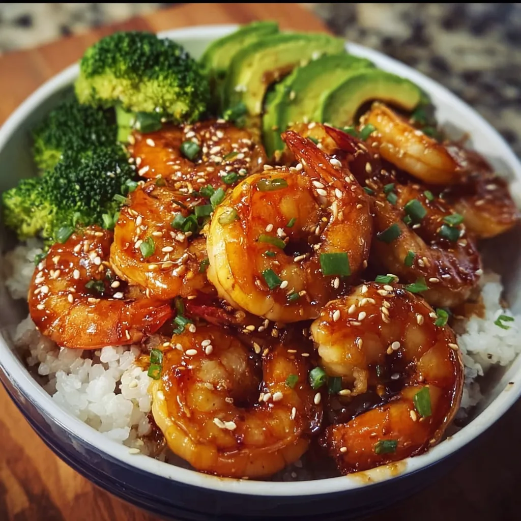 Honey Garlic Shrimp Bowls (2)
