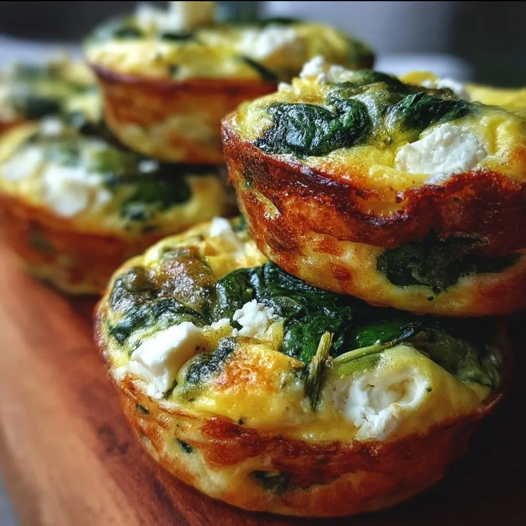 Egg Muffins with Spinach and Feta