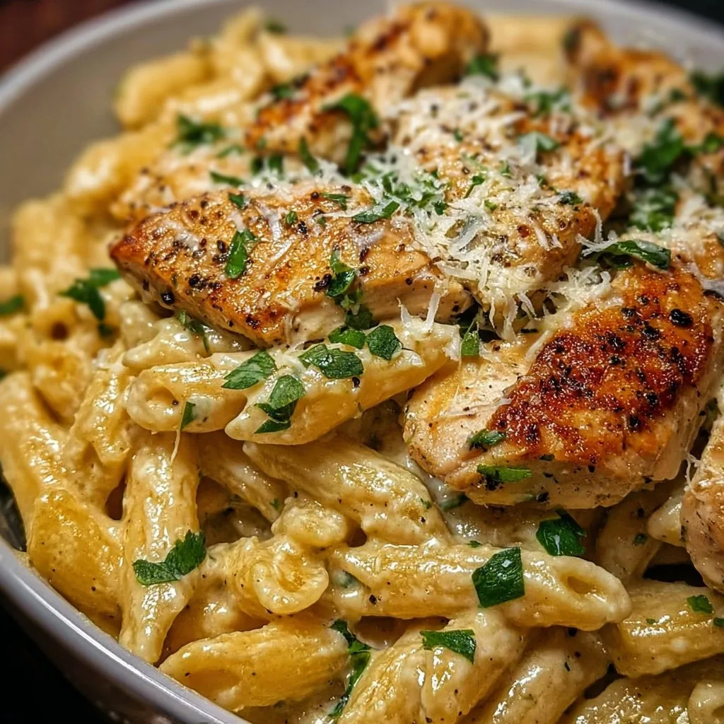 Creamy Garlic Parmesan Chicken Pasta