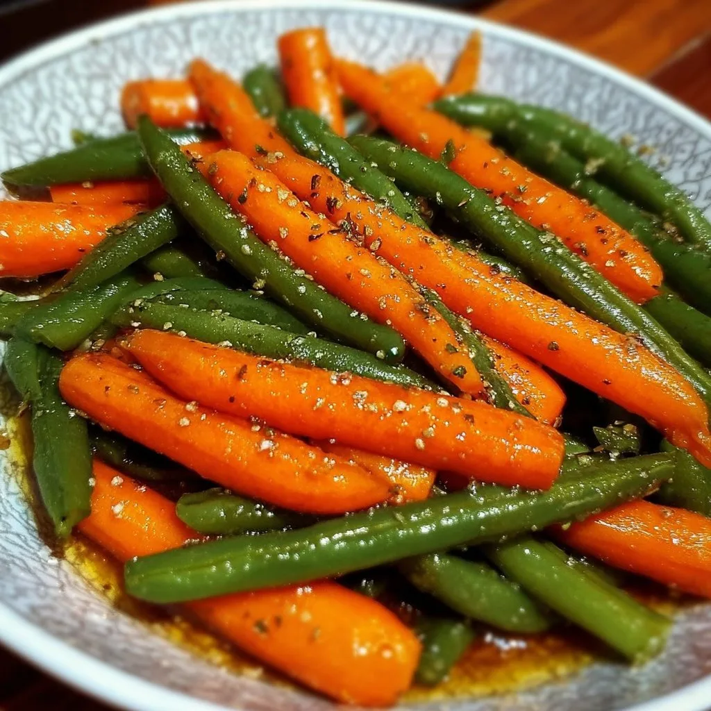 Honey Glazed Carrots & Green Beans