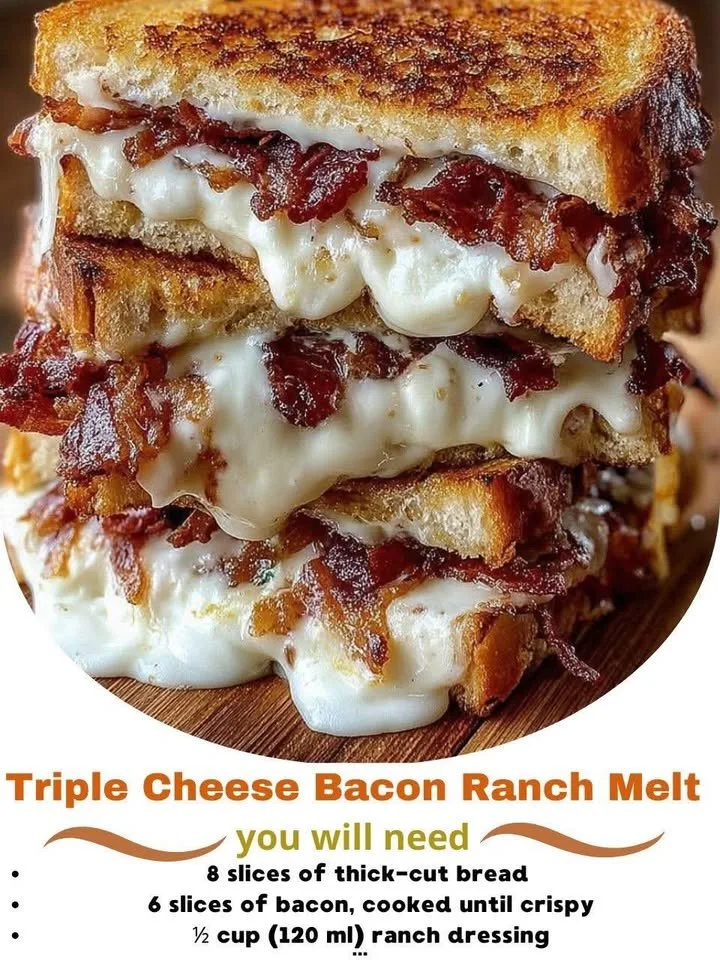 Triple Cheese Beef Ranch Melt