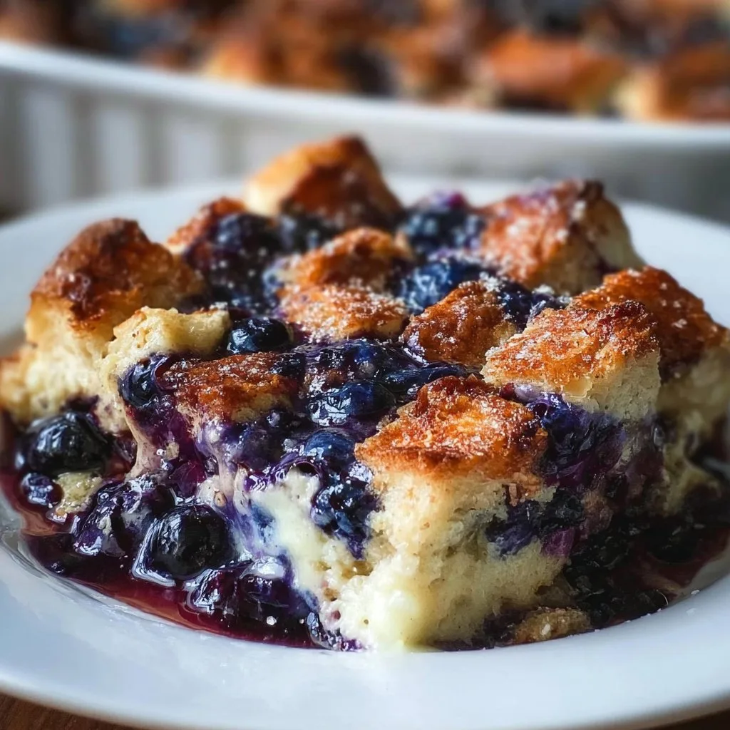 Quick Blueberry French Toast Casserole