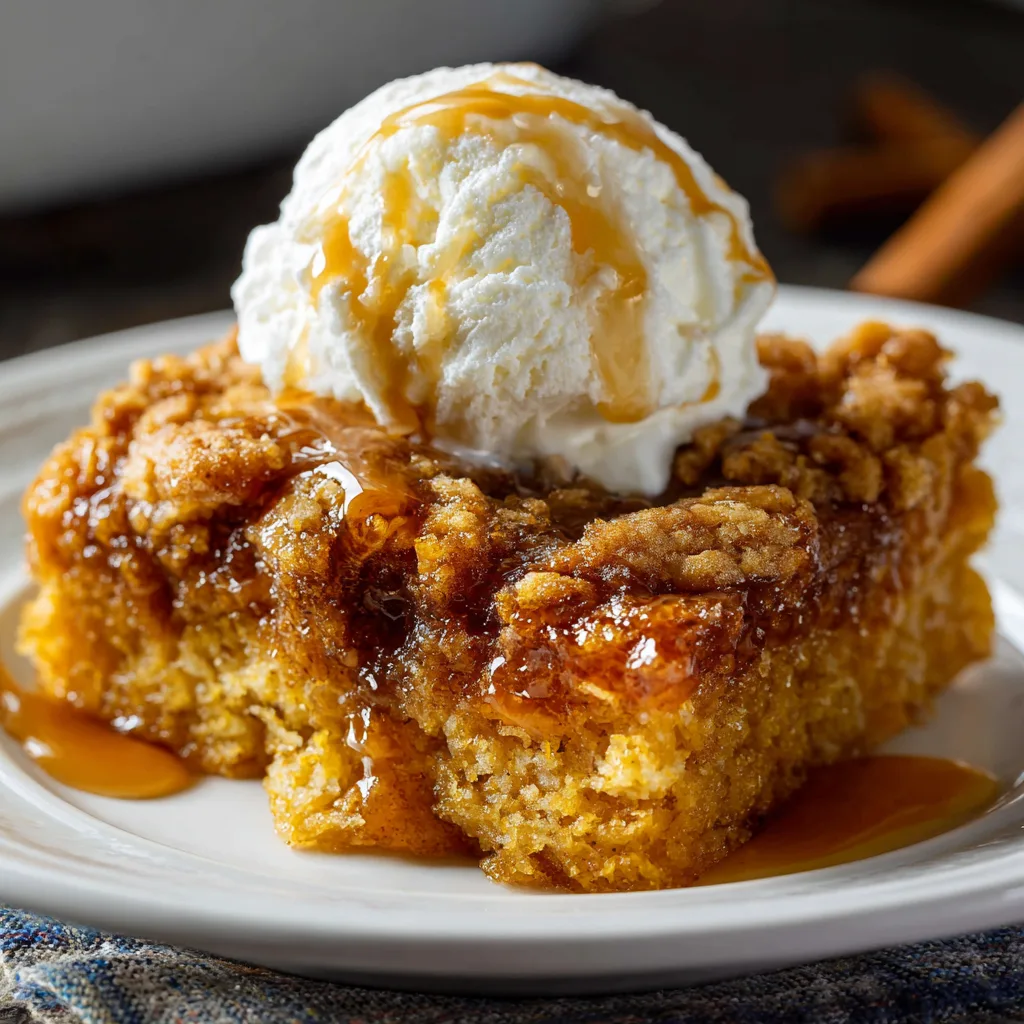 Pumpkin Pie Dump Cake Quick Easy