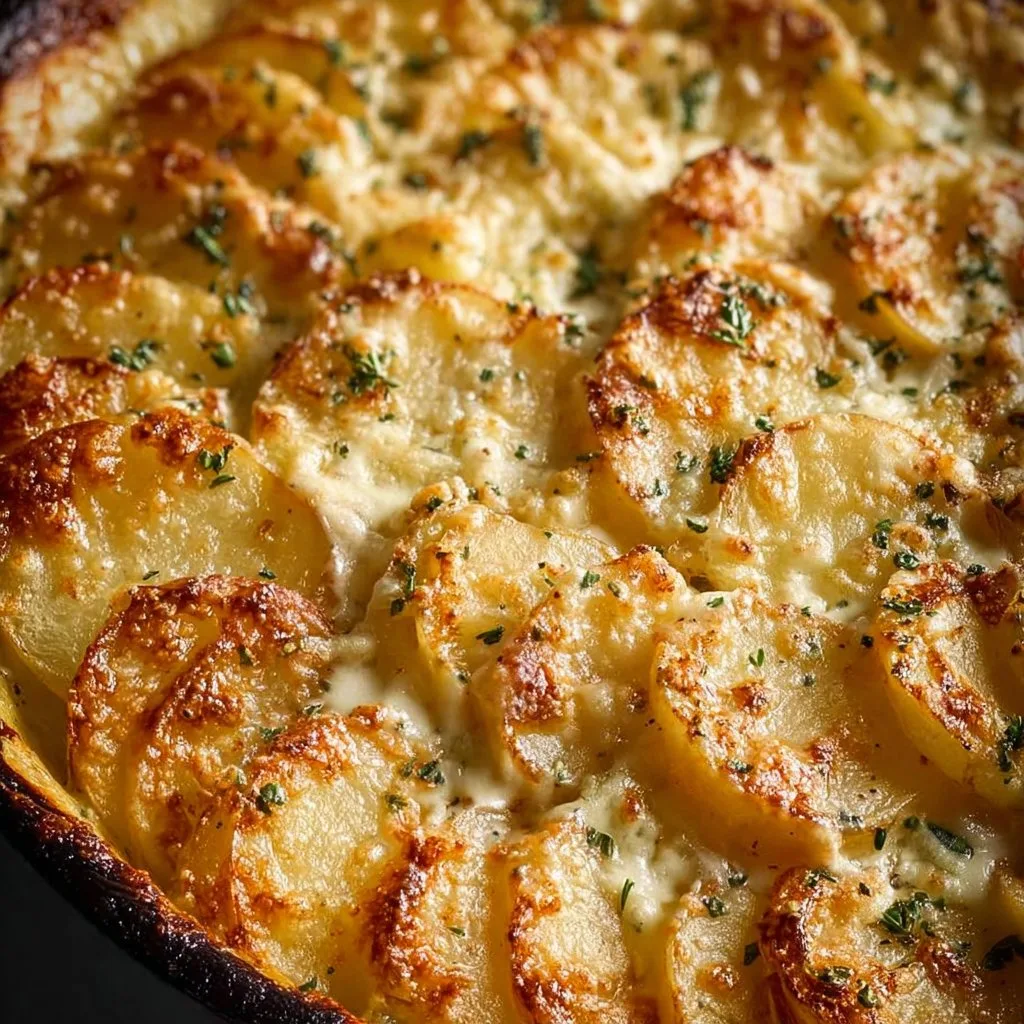 Creamy Garlic Potato Bake